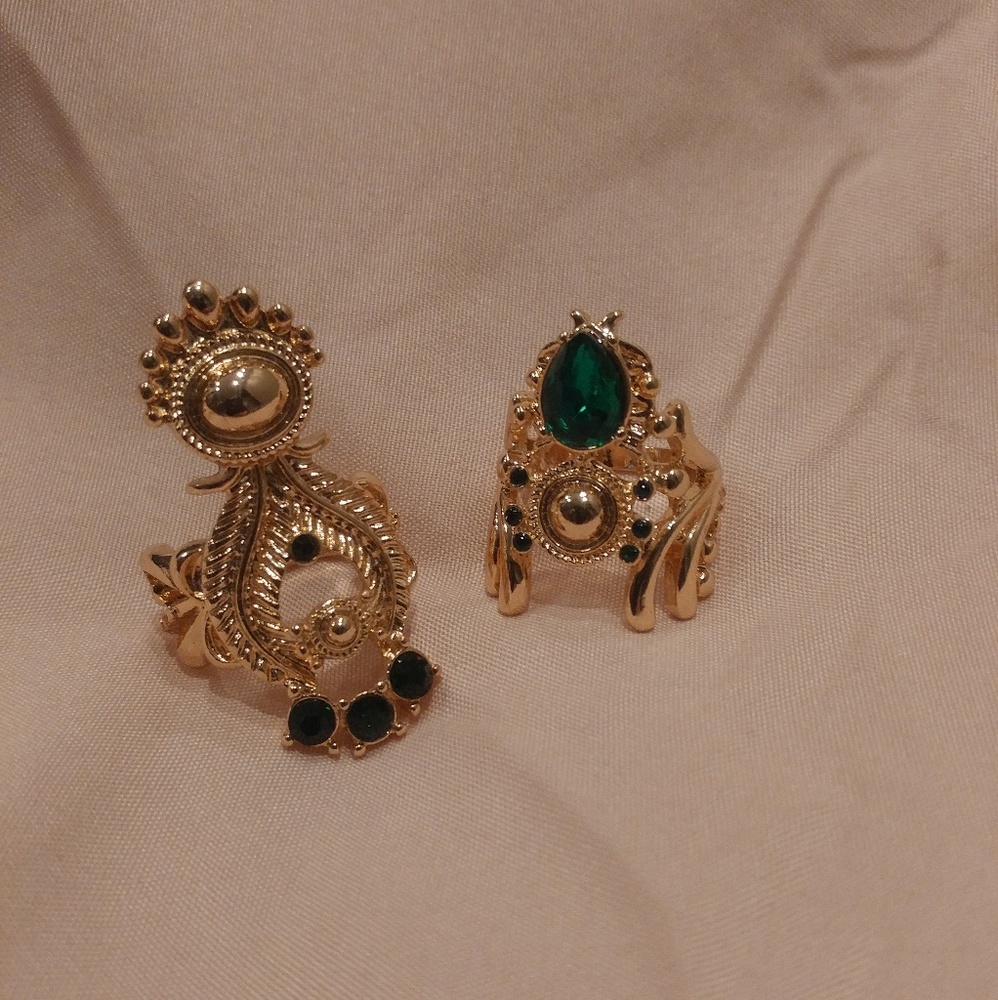 Avon mark good luck ring set stackable 7.5